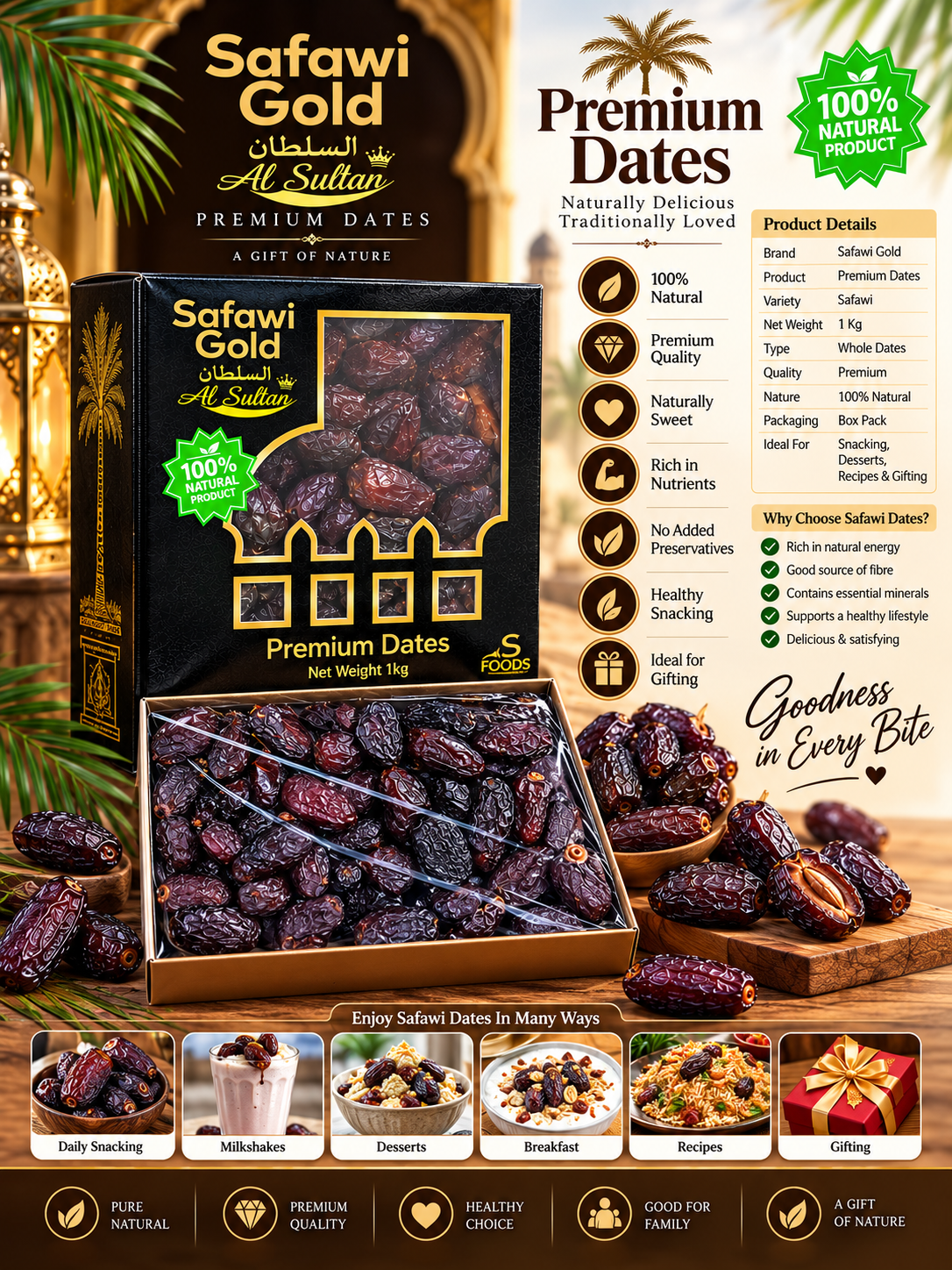 Safawi Gold Al Sultan Premium Dates - Image 4