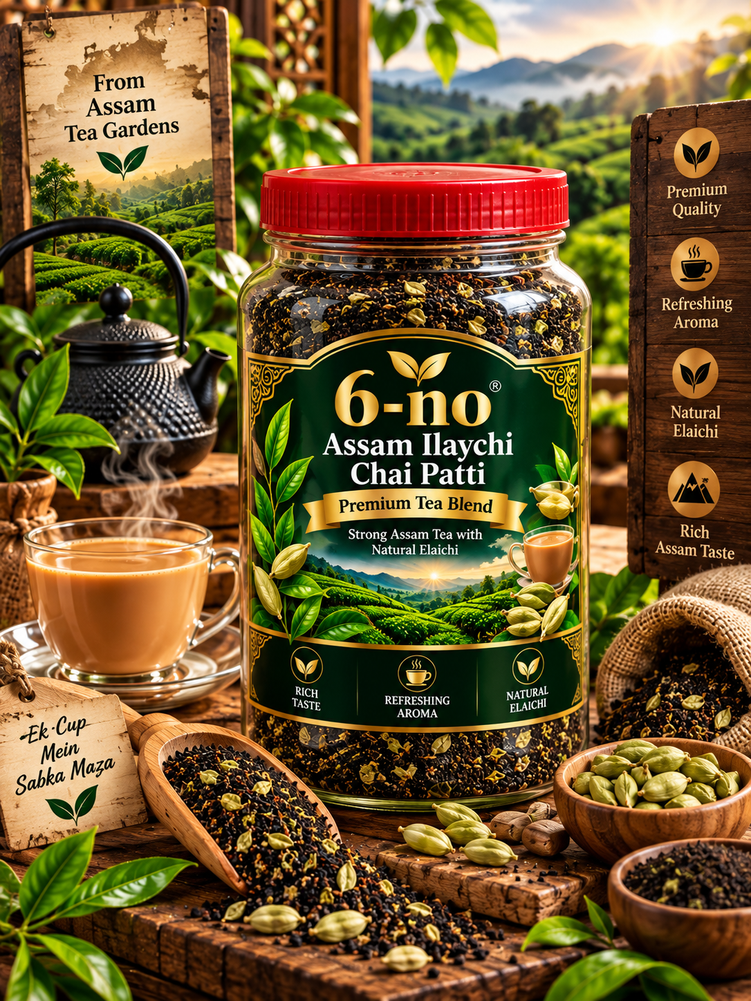 Assam Ilaaychi Chai Patti (6-No) - Image 3