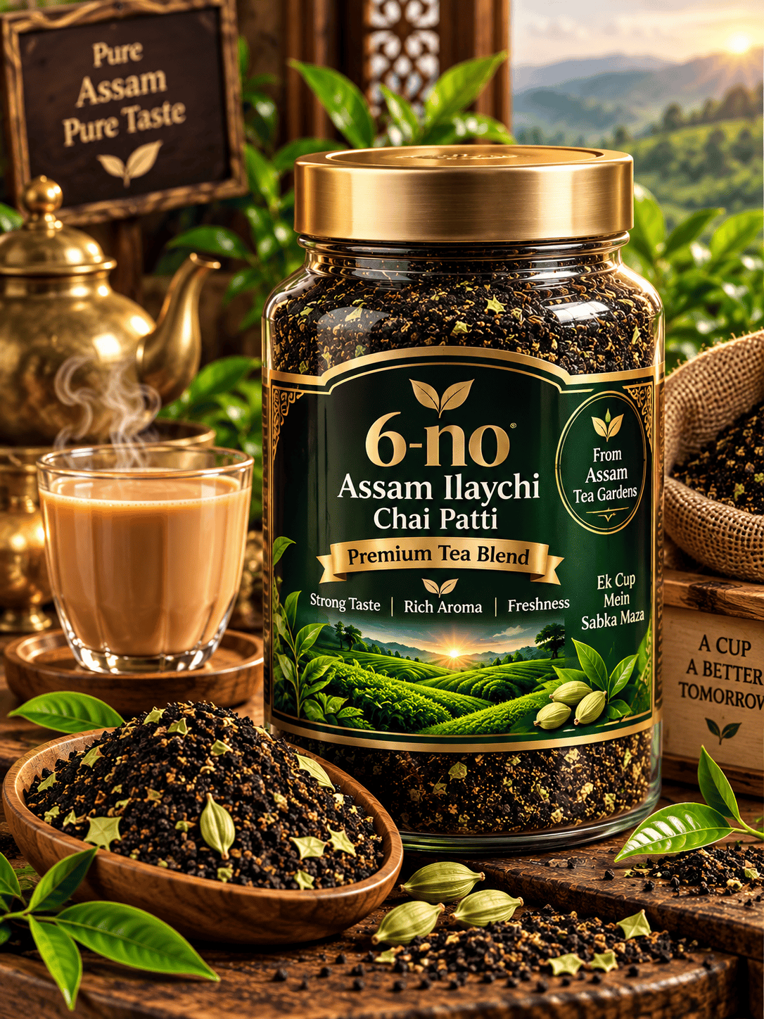 Assam Ilaaychi Chai Patti (6-No)