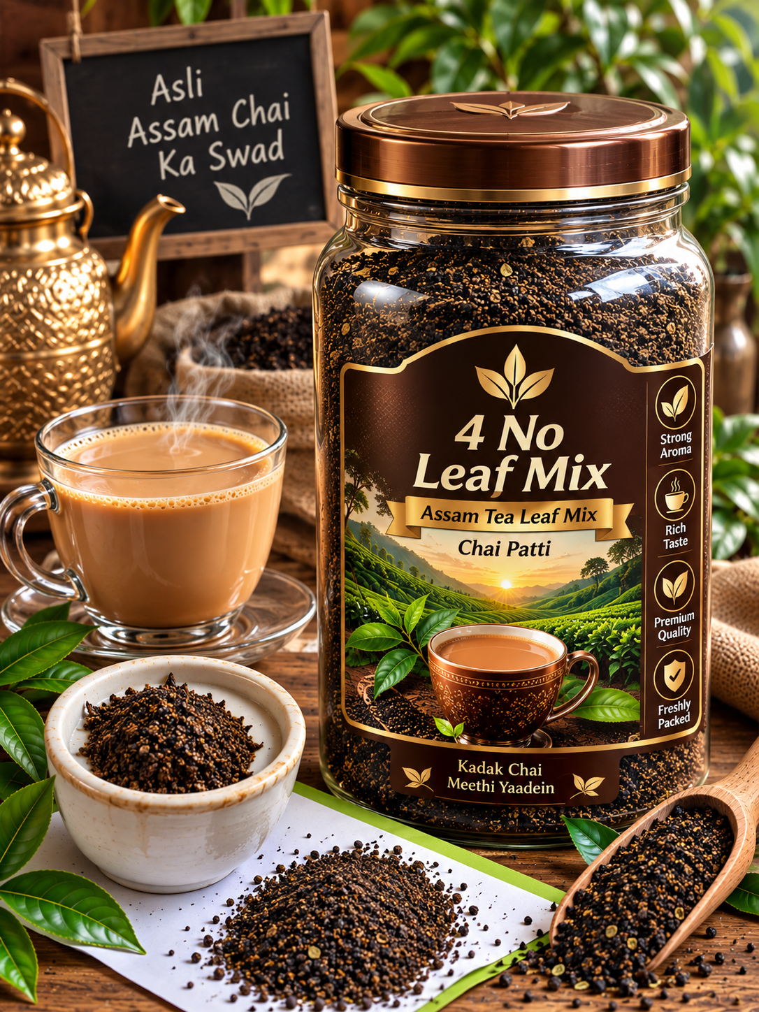 Leaf Mix Chai Patti – Assam Tea Leaf Mix (4-No)